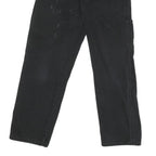 DICKIES Mens Cotton Blend Black Regular Straight Trousers W30 L29 Workwear