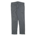 LEVI'S 502 Mens Jeans Grey Slim Slim Straight Denim Medium W30 L27 Zip Cotton