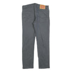 LEVI'S 502 Mens Jeans Grey Slim Slim Straight Denim Medium W30 L27 Zip Cotton