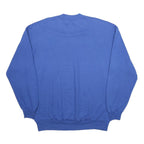 JERZEES Mens Blue Cotton Blend Crew Neck Sweatshirt XL Plain Pullover