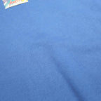 JERZEES Mens Blue Cotton Blend Crew Neck Sweatshirt XL Plain Pullover