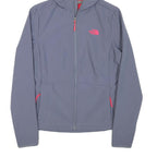 THE NORTH FACE Womens Grey Pink Hoodie Jacket S Polyester Blend Zip Outdoor