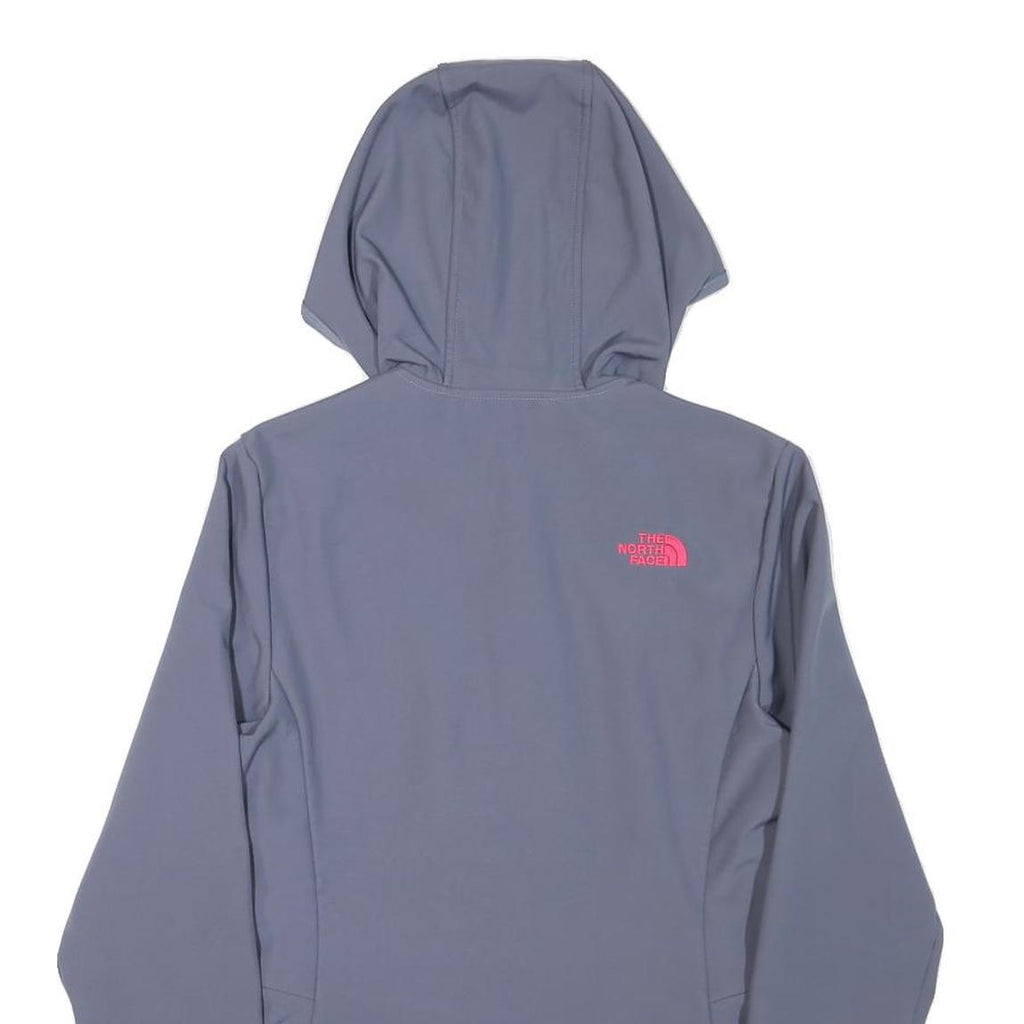 THE NORTH FACE Womens Grey Pink Hoodie Jacket S Polyester Blend Zip Outdoor