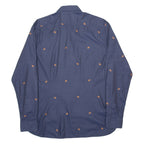 TED BAKER Mens Shirt Blue Animal Print Long Sleeve S