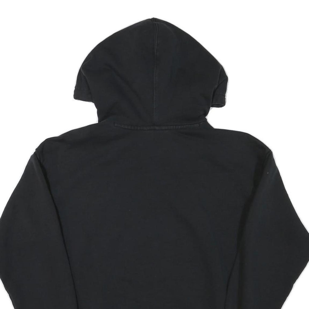 ADIDAS Womens Black Hoodie UK 6 Cotton Blend Pullover Logo Sweatshirt