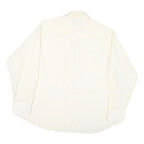 WRANGLER Mens White Polyester Blend Western Shirt XL Button Front Pockets