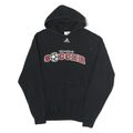 ADIDAS Mens Black Grandin Soccer Pullover Hoodie XS Sportswear Cotton