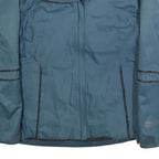 COLUMBIA Womens Blue Jacket L Polyester Blend Plain Zip Outdoor Warm