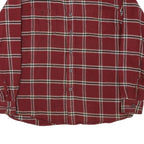WRANGLER Mens Red Check Shirt L Cotton Blend Casual Button-Up