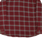 WRANGLER Mens Red Check Shirt L Cotton Blend Casual Button-Up