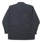 DICKIES Mens Black Work Shirt M Polyester Blend Button Closure Casual Fit