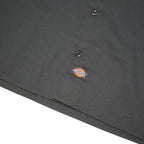 DICKIES Mens Black Work Shirt M Polyester Blend Button Closure Casual Fit