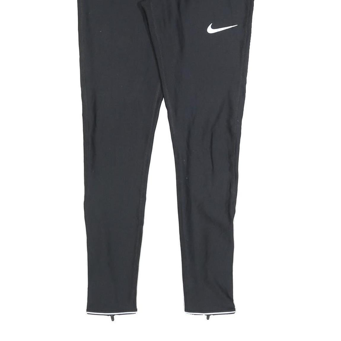 NIKE Womens Joggers Black L W26 L28 Slim Tapered Fit Athletic Sportswear