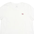 LEVI'S Womens White L Classic T-Shirt Short Sleeve Crew Neck Cotton Logo