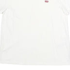 LEVI'S Womens White L Classic T-Shirt Short Sleeve Crew Neck Cotton Logo