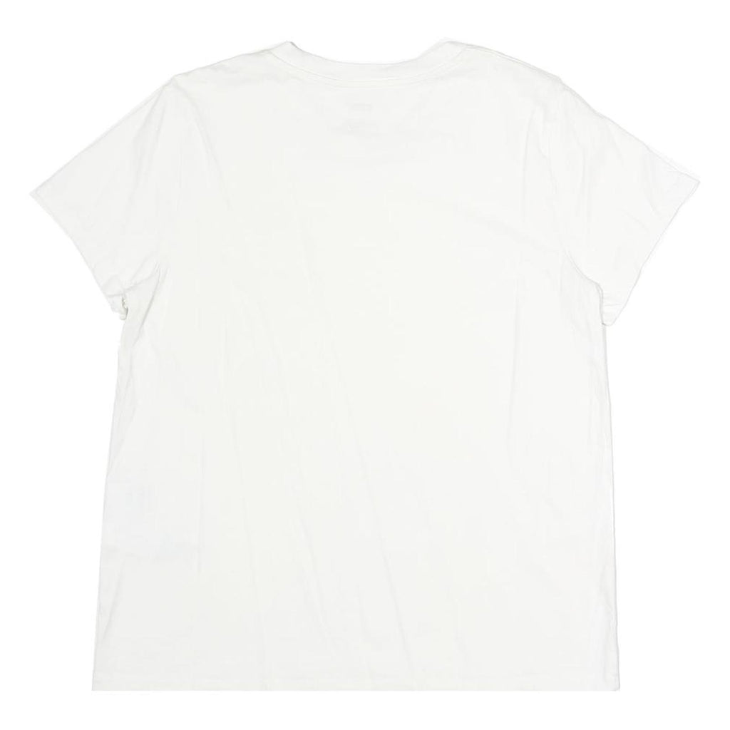 LEVI'S Womens White L Classic T-Shirt Short Sleeve Crew Neck Cotton Logo
