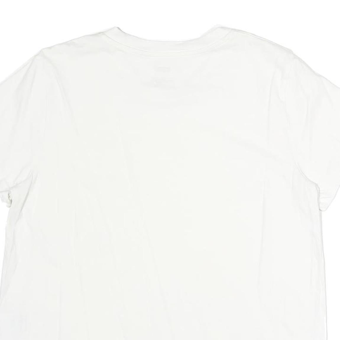 LEVI'S Womens White L Classic T-Shirt Short Sleeve Crew Neck Cotton Logo