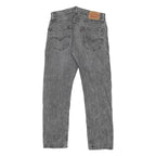 LEVI'S 502 Mens Jeans Grey Slim Straight Denim Medium W30 L30 Zip Closure