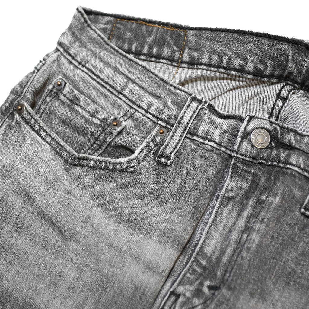 LEVI'S 502 Mens Jeans Grey Slim Straight Denim Medium W30 L30 Zip Closure