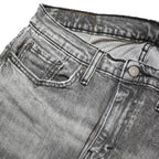 LEVI'S 502 Mens Jeans Grey Slim Straight Denim Medium W30 L30 Zip Closure
