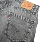 LEVI'S 502 Mens Jeans Grey Slim Straight Denim Medium W30 L30 Zip Closure