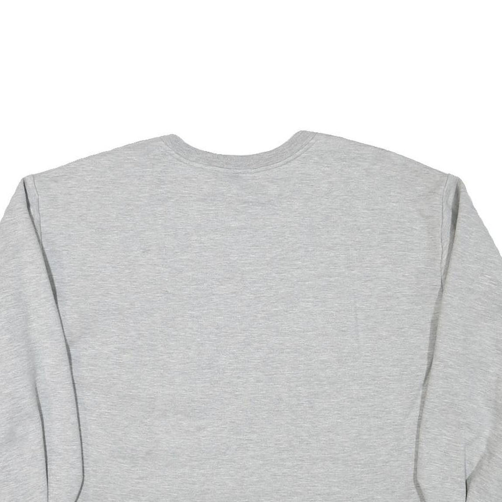 MISS SELFRIDGE Womens Grey Crew Neck UK 14 Embroidered Sweatshirt Crop Top