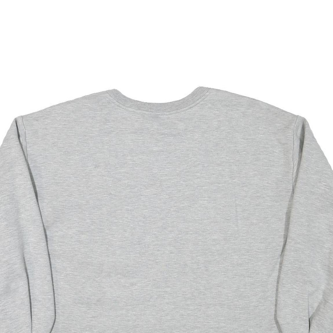 MISS SELFRIDGE Womens Grey Crew Neck UK 14 Embroidered Sweatshirt Crop Top