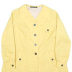 CYCLONE Womens Yellow Jacket M Polyester Plain Button Closure Stylish