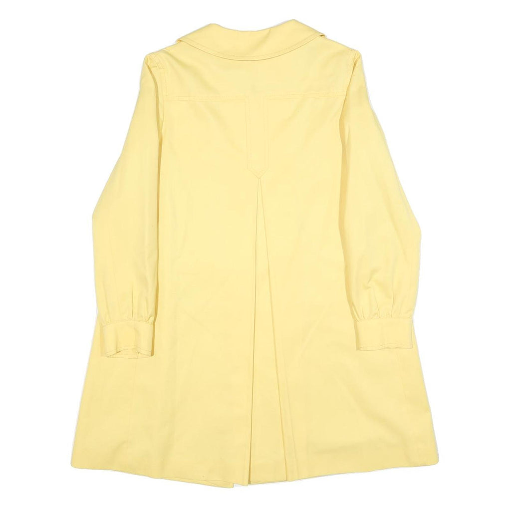 CYCLONE Womens Yellow Jacket M Polyester Plain Button Closure Stylish