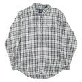 FILA Mens Black & White Check Shirt XL Button Down Cotton Casual Regular Fit