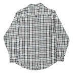 FILA Mens Black & White Check Shirt XL Button Down Cotton Casual Regular Fit