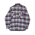 Mens Shirt Blue Check Long Sleeve M
