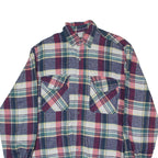 Mens Shirt Blue Check Long Sleeve M