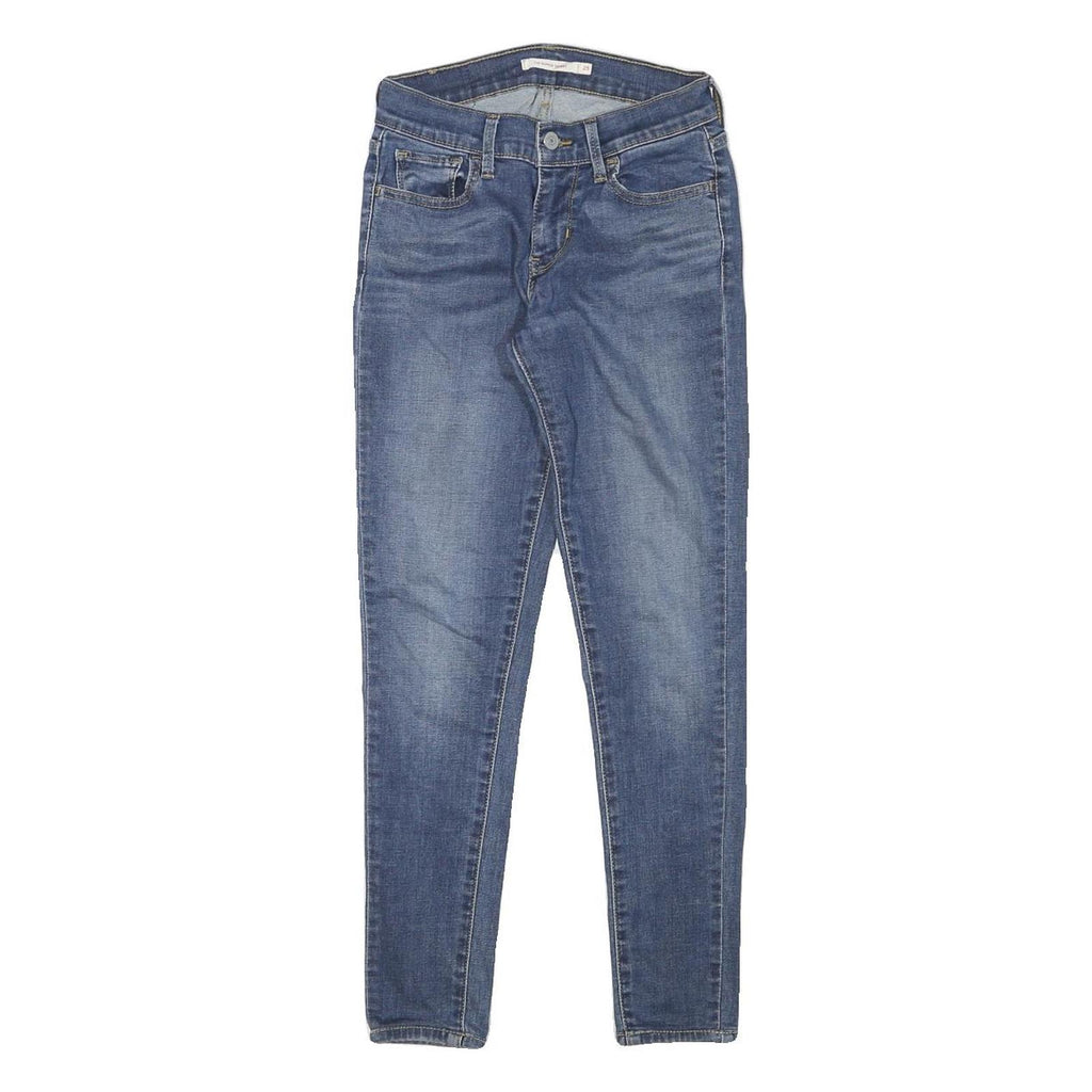 LEVI'S Womens Jeans Blue Slim Skinny Denim Medium W24 L26 Stylish Stretch Cotton