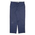 DICKIES 874 Workwear Mens Trousers Blue Regular Straight W38 L32