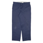 DICKIES 874 Workwear Mens Trousers Blue Regular Straight W38 L32