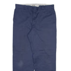 DICKIES 874 Workwear Mens Trousers Blue Regular Straight W38 L32