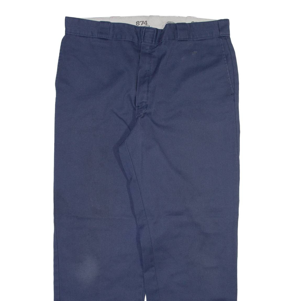 DICKIES 874 Workwear Mens Trousers Blue Regular Straight W38 L32