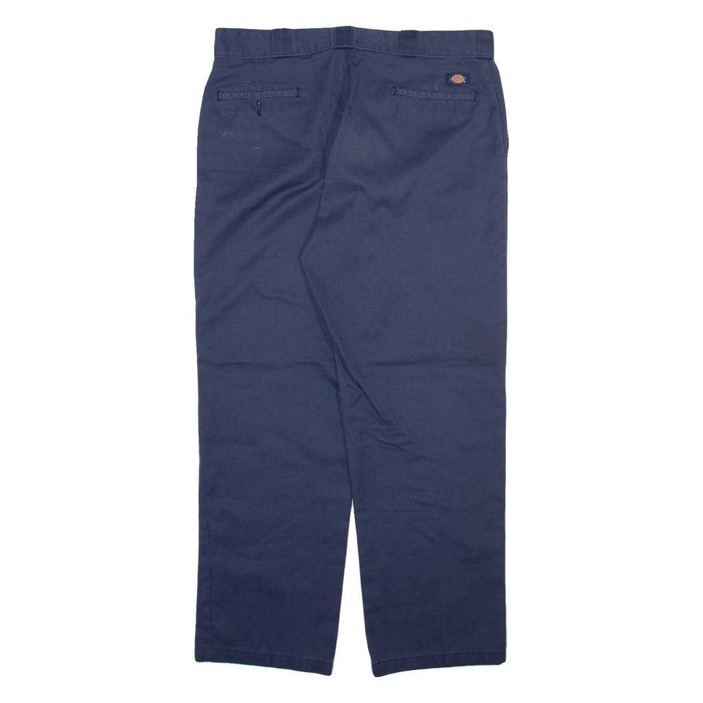 DICKIES 874 Workwear Mens Trousers Blue Regular Straight W38 L32