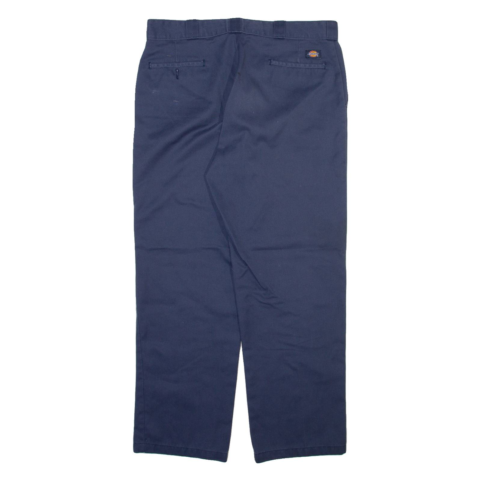 DICKIES 874 Workwear Mens Trousers Blue Regular Straight W38 L32