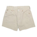 LEVI'S Womens Shorts Cream Cotton Casual M W30 Classic Comfort
