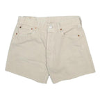 LEVI'S Womens Shorts Cream Cotton Casual M W30 Classic Comfort