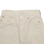 LEVI'S Womens Shorts Cream Cotton Casual M W30 Classic Comfort