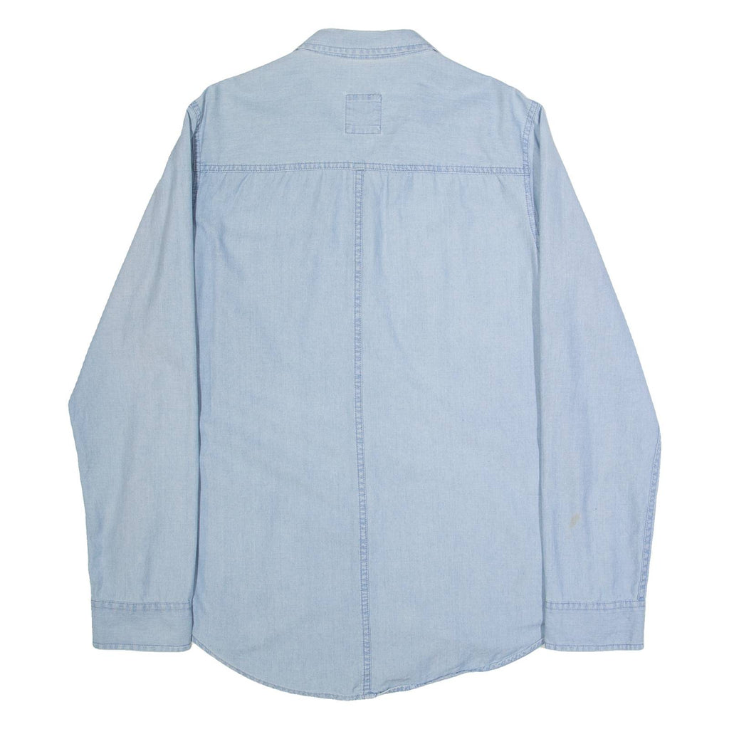 HOLLISTER Womens Plain Shirt Blue Long Sleeve L
