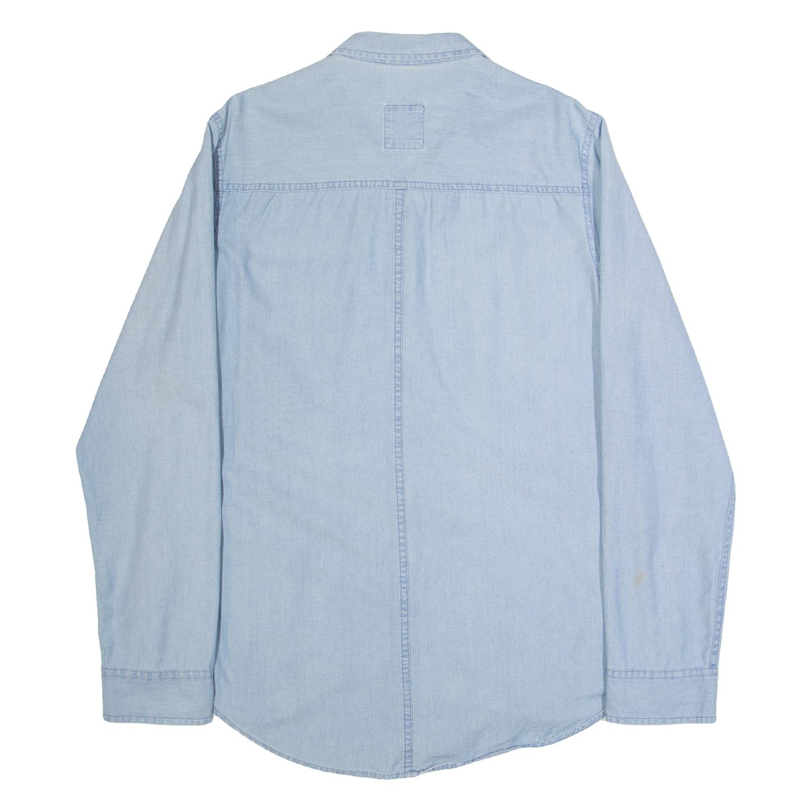 HOLLISTER Womens Plain Shirt Blue Long Sleeve L