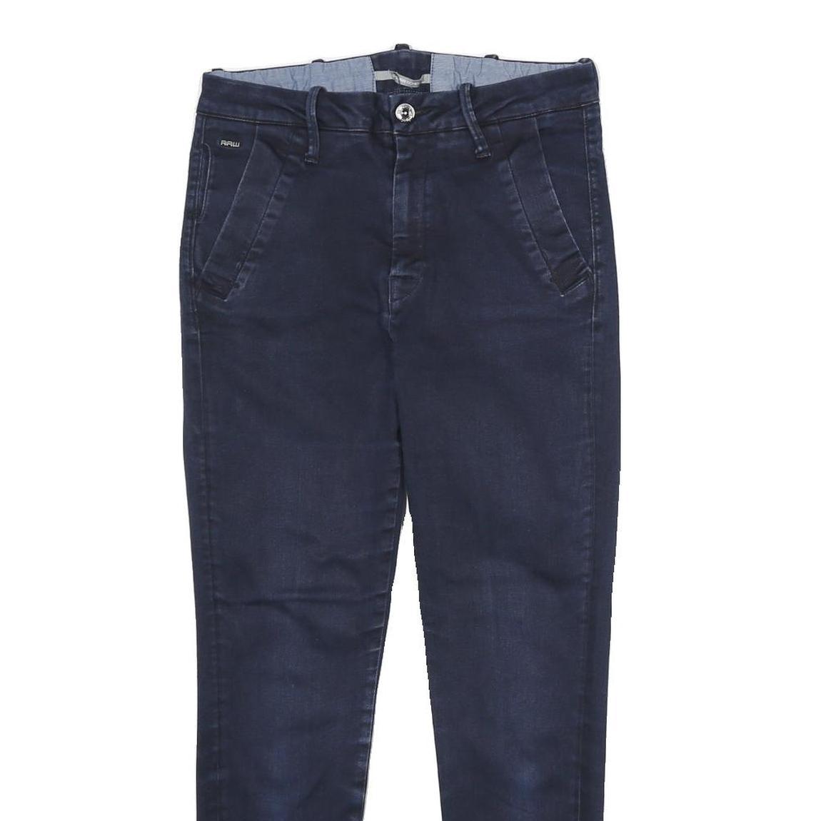 G-STAR Womens Jeans Blue Regular Skinny Denim Medium W28 L26 Stylish Casual