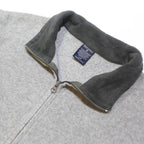 NAUTICA Mens Grey Fleece Sleeveless Jacket L Polyester Blend Zip Casual Outdoor