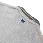 NAUTICA Mens Grey Fleece Sleeveless Jacket L Polyester Blend Zip Casual Outdoor