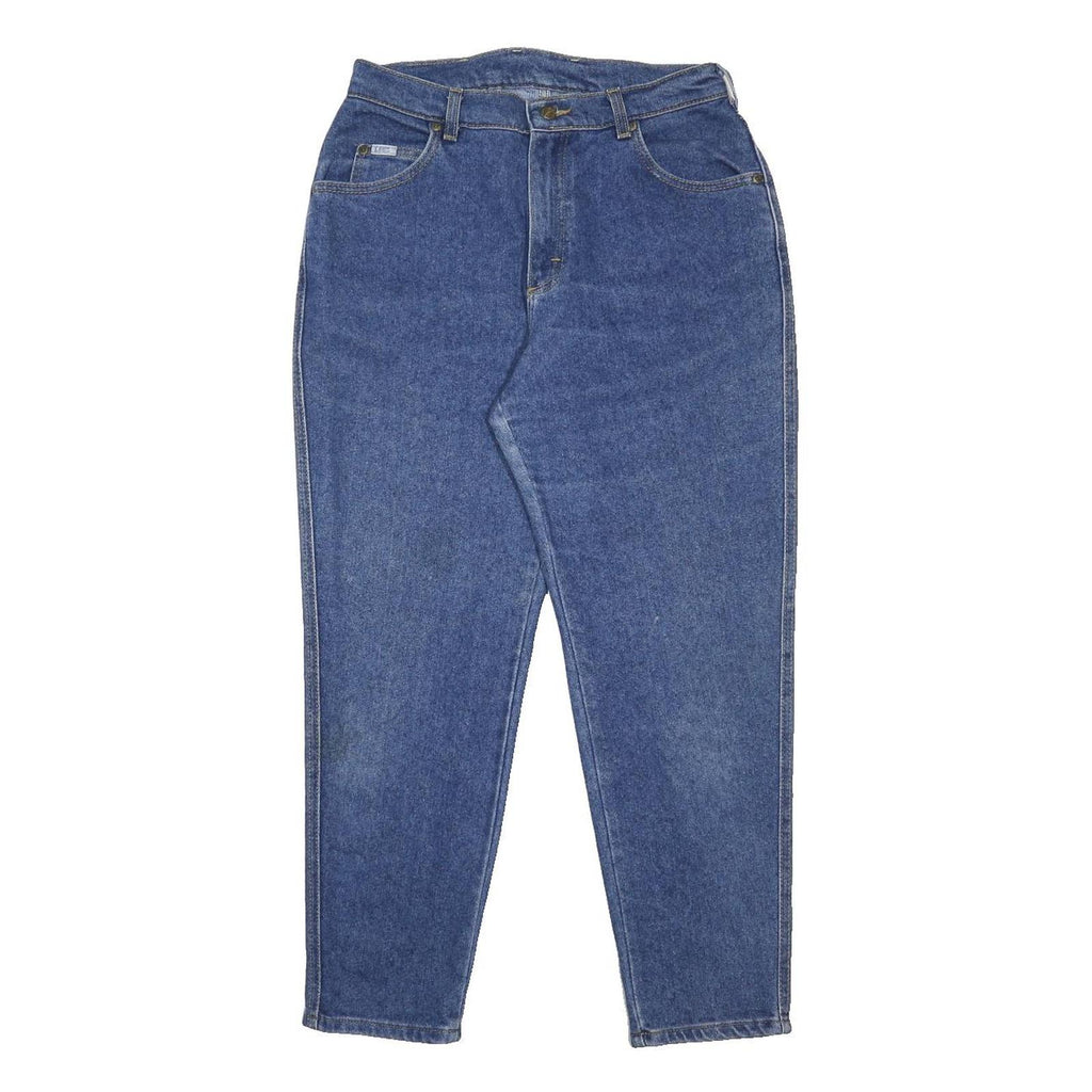 LEE Womens Jeans Blue Relaxed Straight Denim Medium W30 L27 Classic Fit Zip
