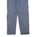 WRANGLER Mens Relaxed Blue Denim Cotton Blend Jeans W36 L30 Zip Closure Casual